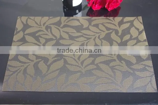 leaves waterproof dining table plate mat