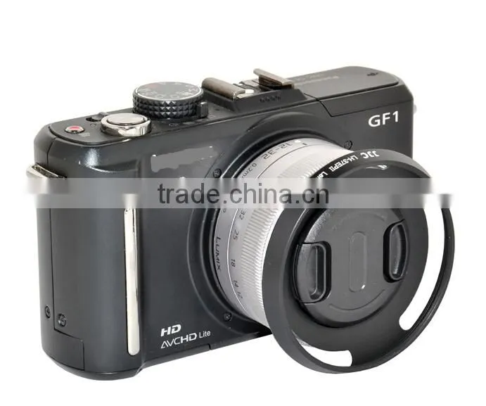 37mm Lens Hood JJC LH-37EPII BLACK Vented Lens Hood 37mm Metal Lens Hood for Olympus