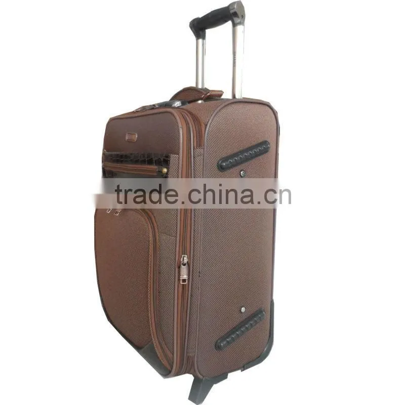 Generious design fake button twill nylon fabric two wheels Shengyakaite brank luggage case