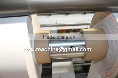 Computer control vertical glass paper slitting and rewinder machine