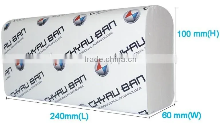 Automatic Bundle Wrapping M Fold Hand Paper Towels Making Machine