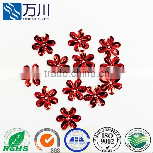 Bulk Red Color Flower Loose Sequin in 2014 New Design