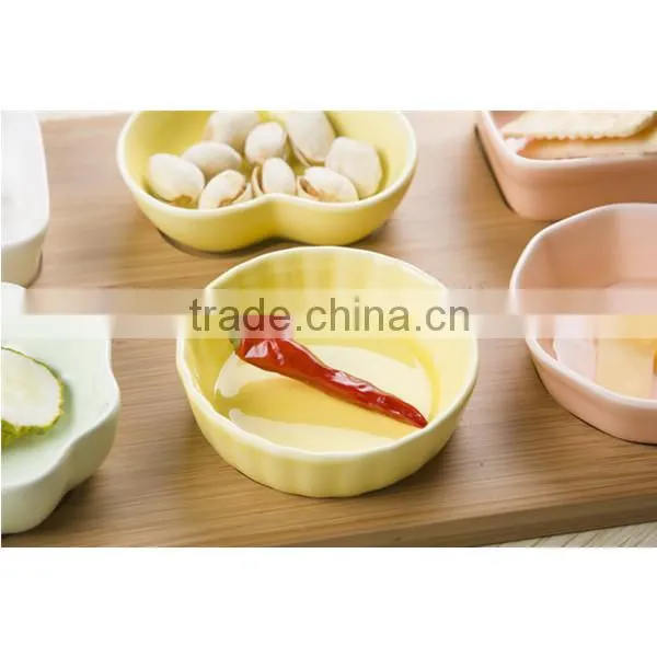 high quality ceramic cup set with bamboo tray