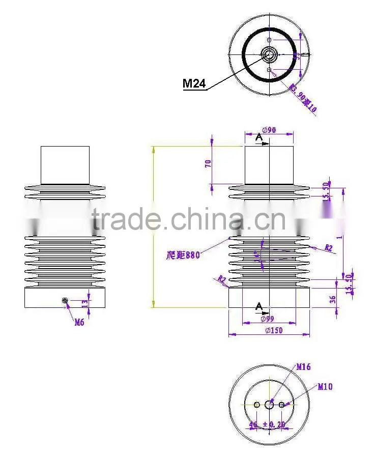 New Product Electrical Epoxy Resin Capacitance Insulator