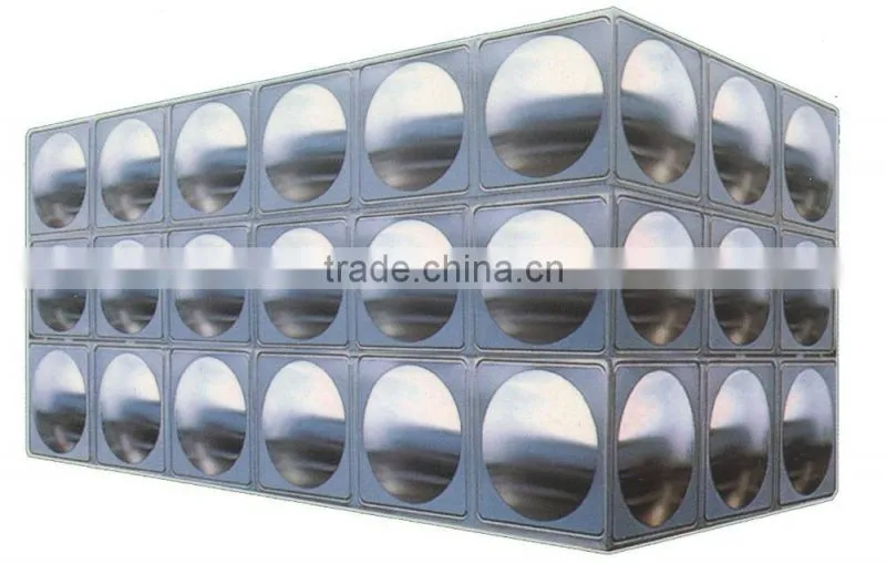 Stainless Steel Grade 304/316 Sectional Panel Firefighting Water Tank
