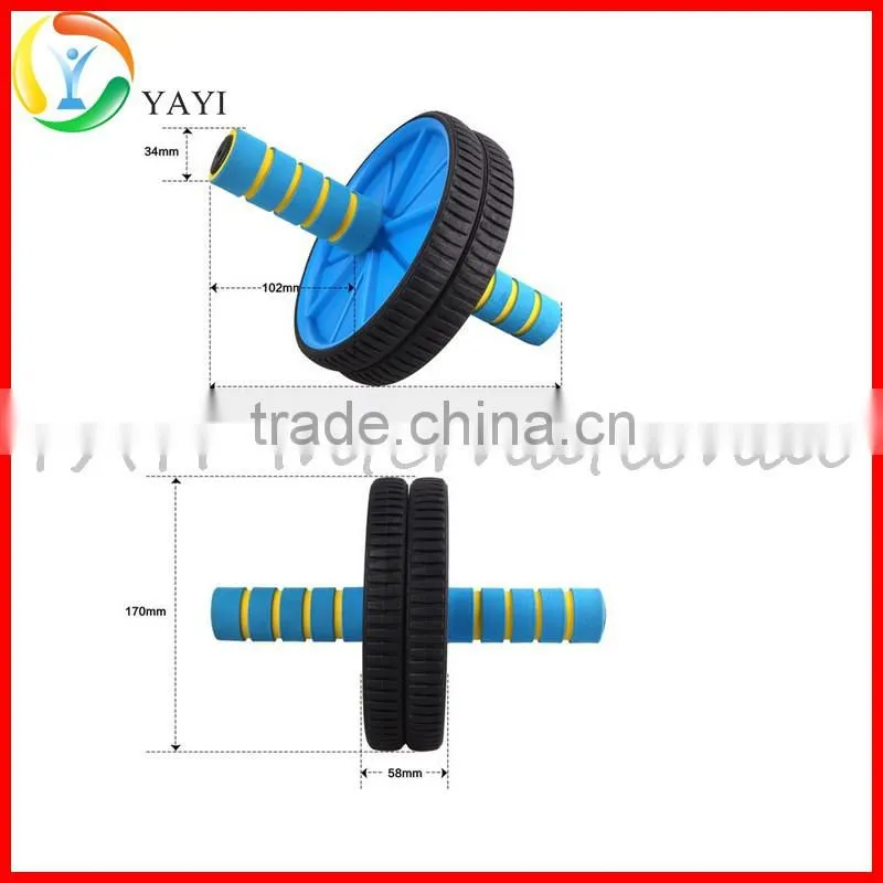 No-Slip Comfort Grips Dual Wheel Ab Roller