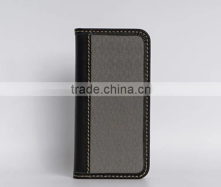 Hot card slot wallet genuine leather flip case for iphone6 plus