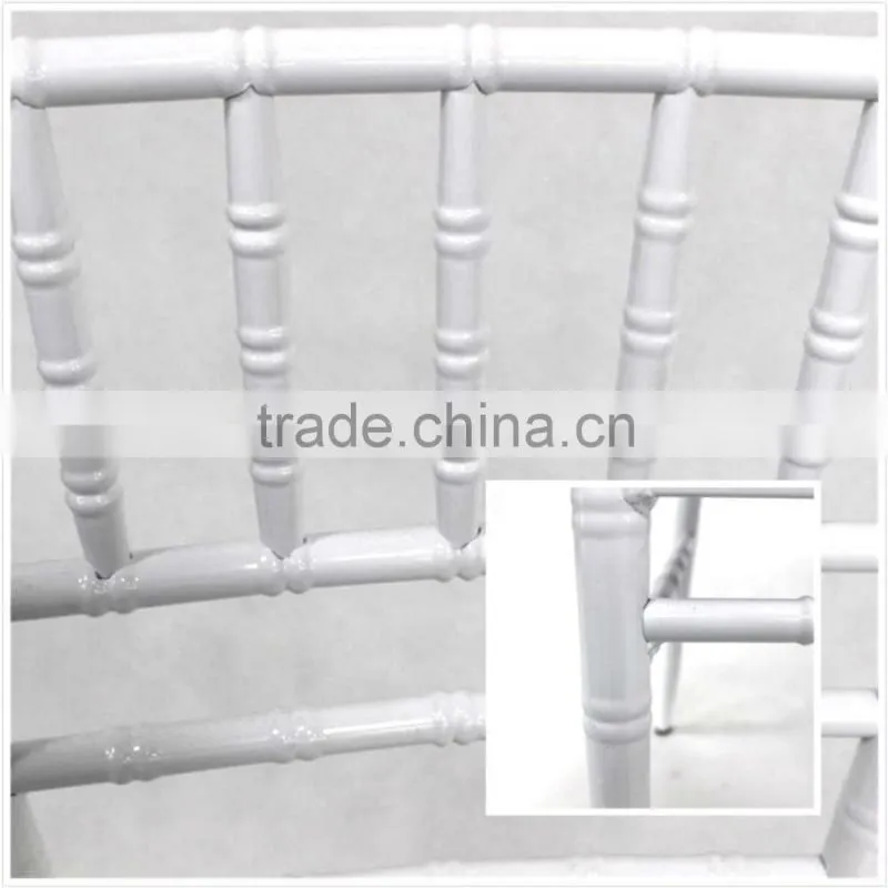 2016 wholesale white aluminium wedding tiffany chair