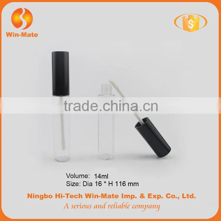 Best sale hyaline cylinderical private label plastic empty lip gloss tube