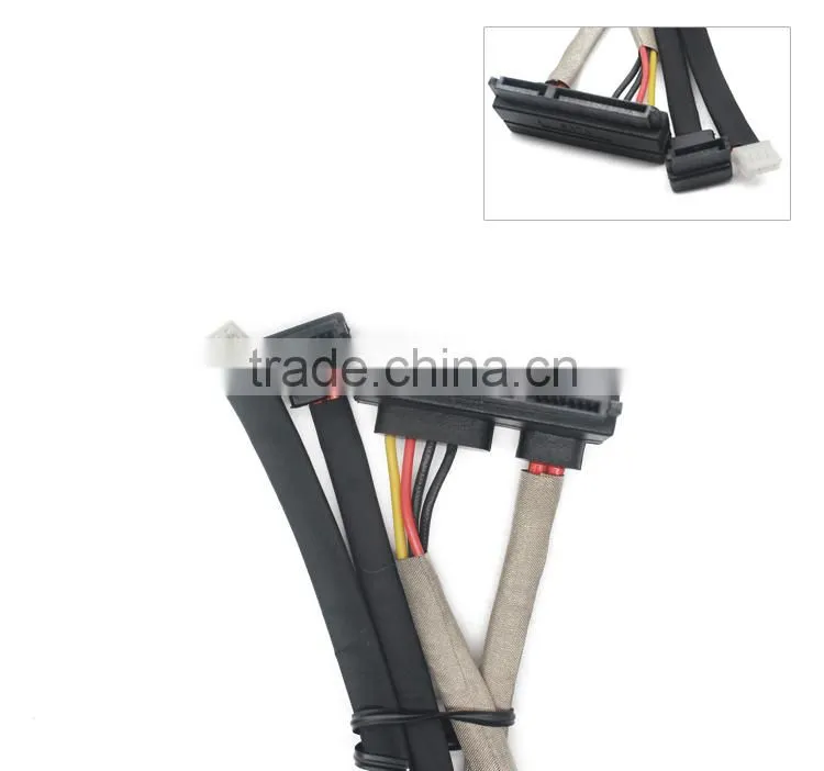 90 degree 7+15 pin HDD to 4 pin power cable to 7pin function of sata cable antistatic shielding