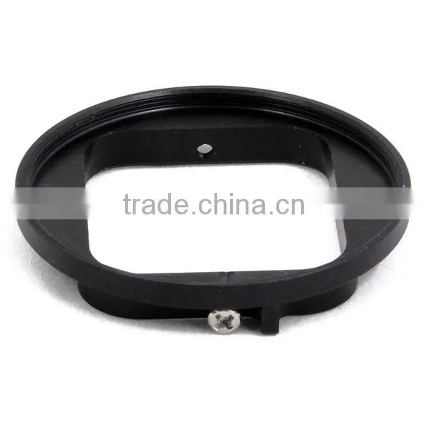 Shackle Black 58mm Aluminum Alloy UV Lens Filter Ring Adapter For GoPro Hero 3/3+