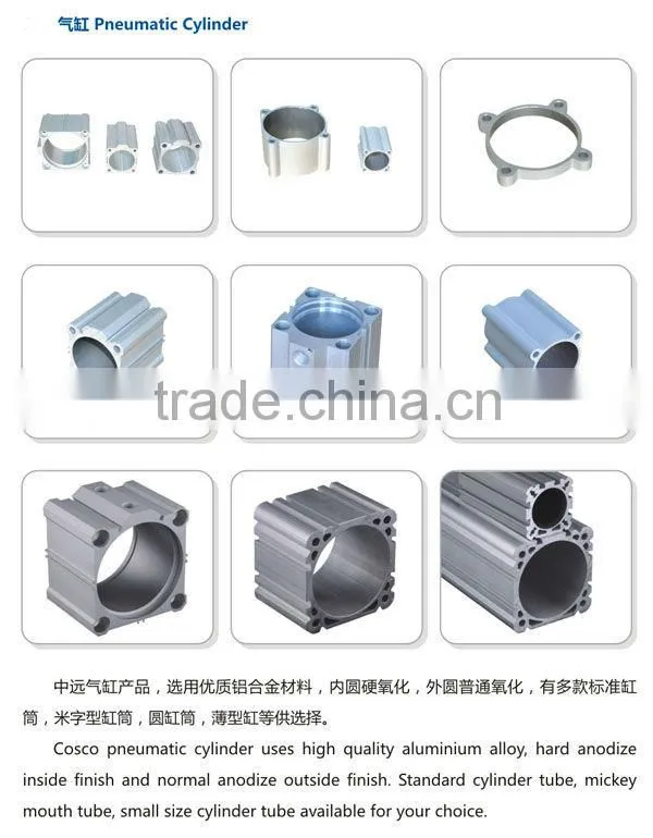 extruded aluminum profile with anodizing and CNC machining
