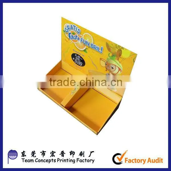 2016 best quality cardboard counter top display boxes