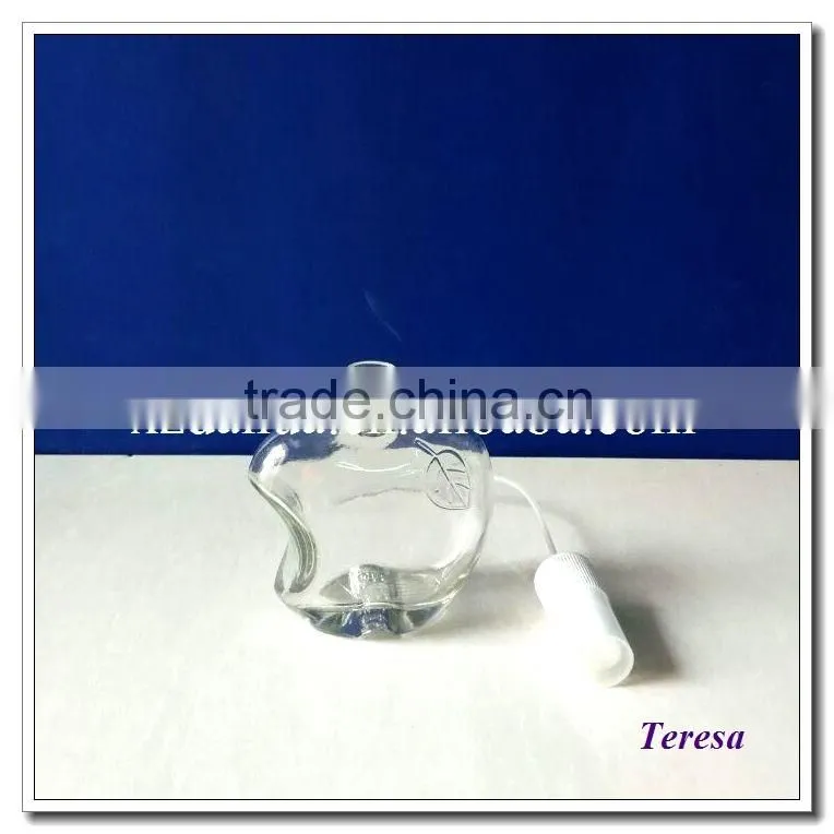 apple shaped perfume glass bottle