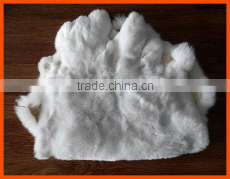 Tanned real rex rabbit fur skins for garments