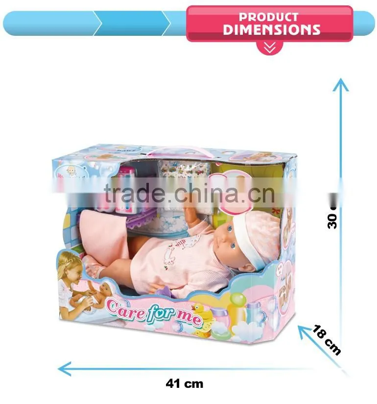 New function china baby alive doll with bathtub