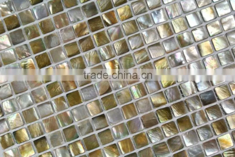 2016 Precious Natural Brown lip sea mother of pearl mosaic tile,bathroom tile,backsplash tile
