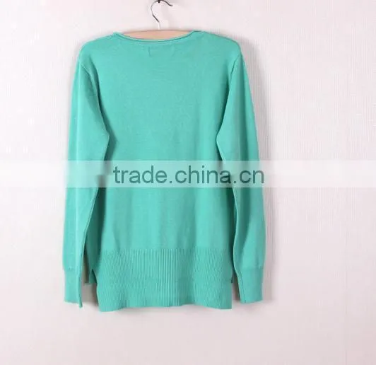 2014 new style woman pearl clasp v-neck cardigan