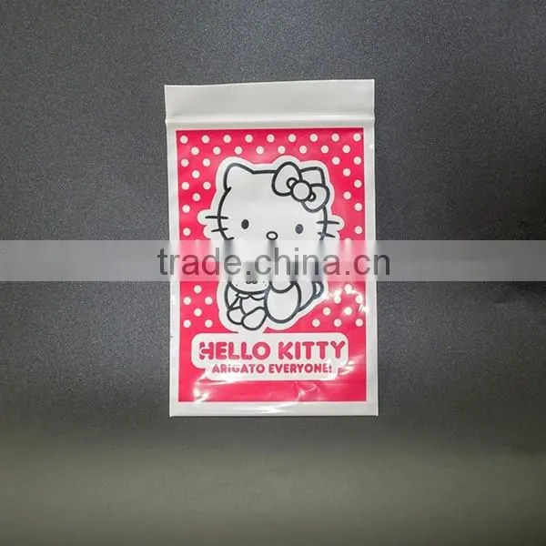 Accept custom order and clothing net colored feature zip lock bag