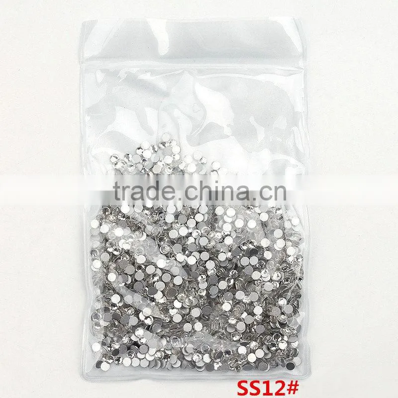 White Clear 1440pieces/bag Shining Flatback Non Hotfix Glue on Rhinestones Nail Art Crystal