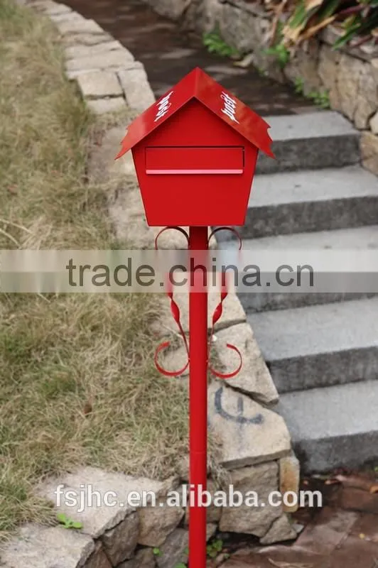 Foshan JHC-12115 Outdoor Post Mounted Mailbox/Decorative Letterbox/Standing Postbox
