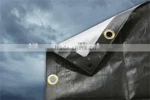 Black / Silver Poly Vinyl Tarps