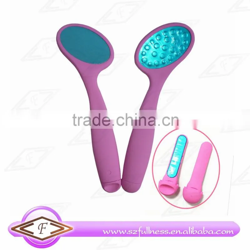 Etching stainless steel callus remover foot file