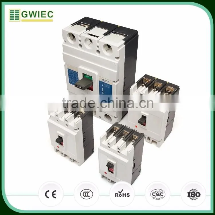 GWIEC Promotional Item Automatic 45KA 400A Electrical Mccb Circuit Breakers With Low Price