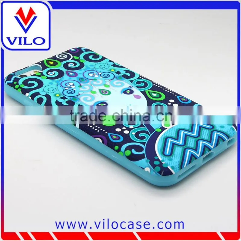 Silicone case for iphone with print texture