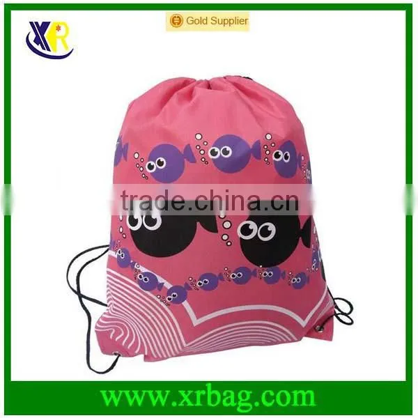 Women's Daypacks Printing Black Cat Backpack For Travel Mochila Harajuku Drawstring Bag Custom