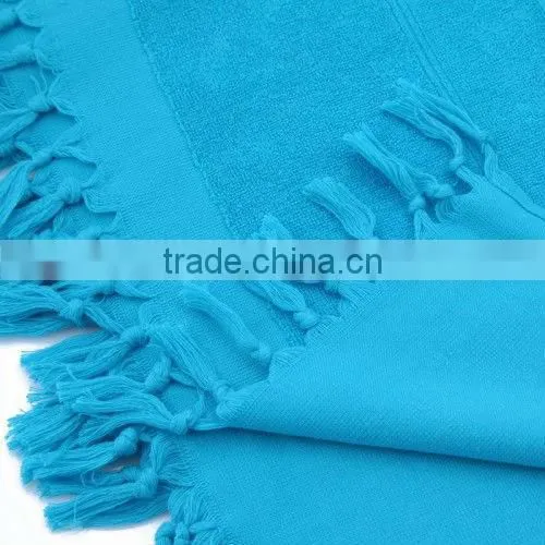 blue plain hamman towel or fouta or kikoi.kikoy towel. 100cm*180cm