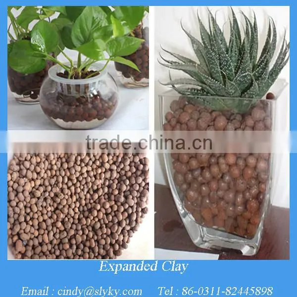 4-20 mm red clay pellets ball fertilizer in miniature pot