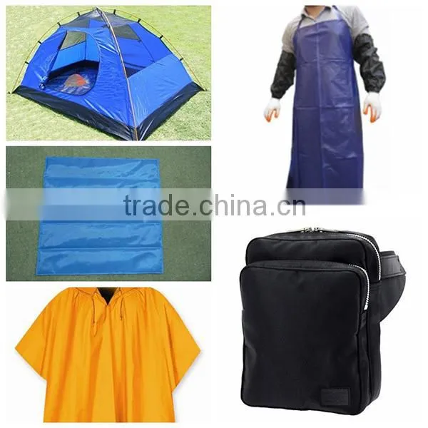 Stretch tent fabric polyester breathable waterproof stretch fabric with pvc coated