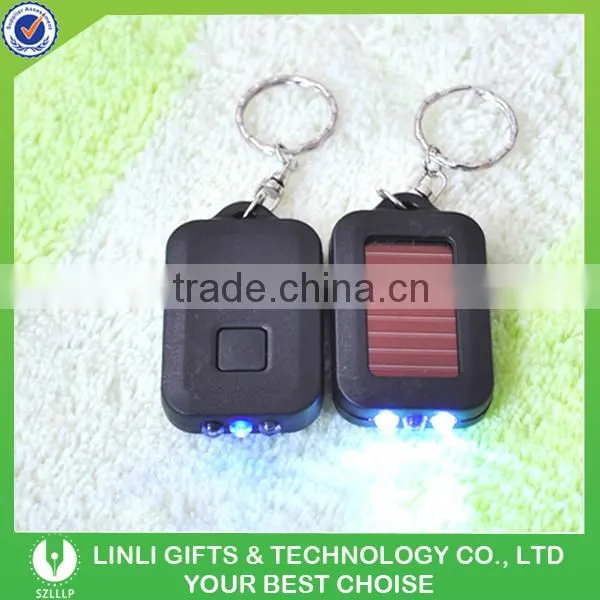 Plastic Led Solar Torch With Keychain