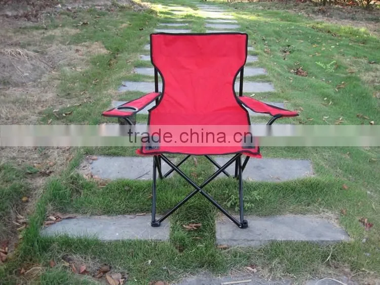 Portable folding 600 D PVC/PE Oxford Nylon Outdoor camping picnic beach foldable chair with carry bag on arm