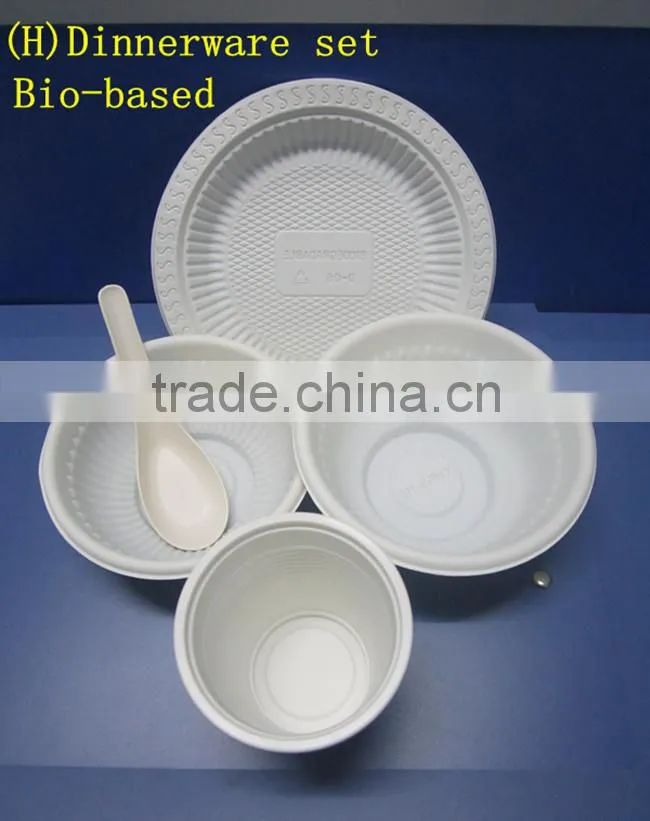 Bio-based disposable dinner dishes-6inch plate