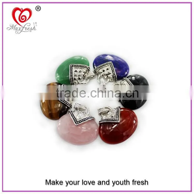 2016 new design artificial stone pendant drusy quartz stone jewelry wholesale artificial stone jewelry