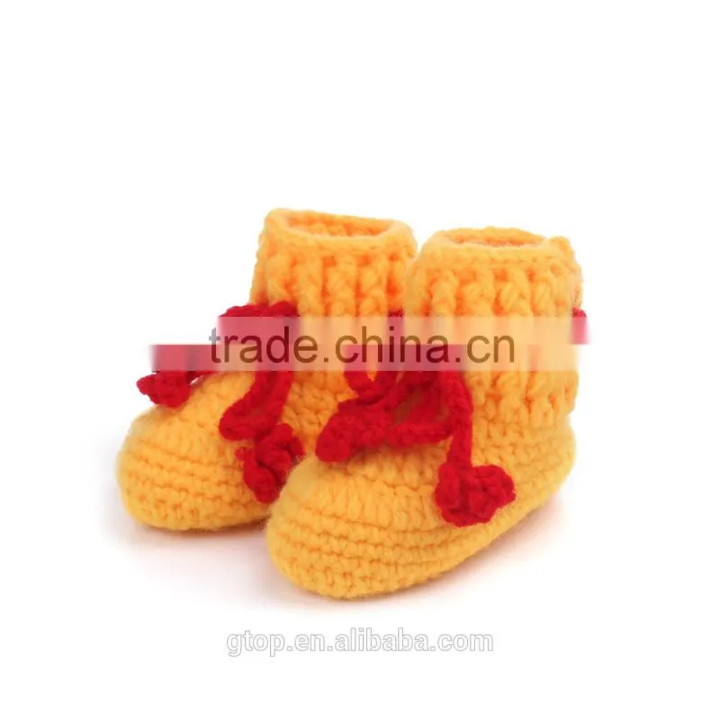 Fashion shoe China wholesale crochet knitting crochet baby shoes S-12