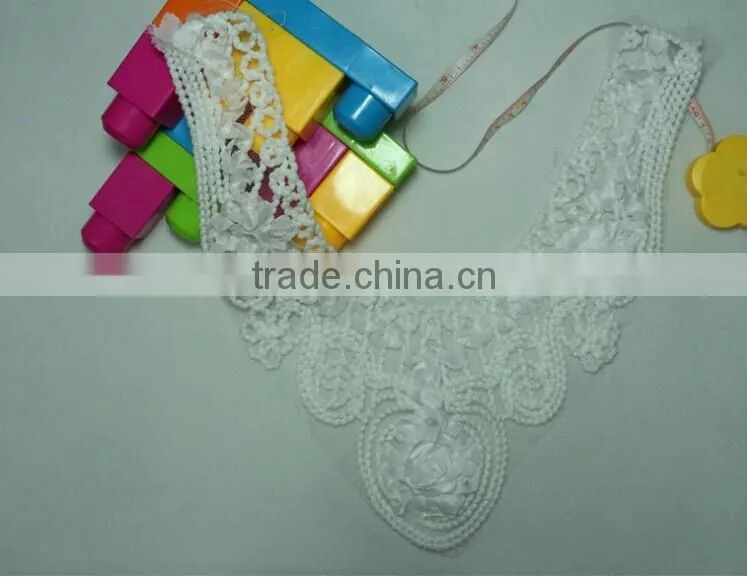 Chiffon Lace Accessory Bead Necklace Chiffon Cord Embroidery Lace Collar