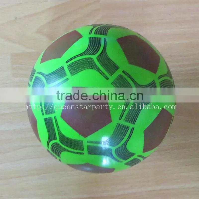 PVC Plastic inflatable toy ball soccer printed pvc ball
