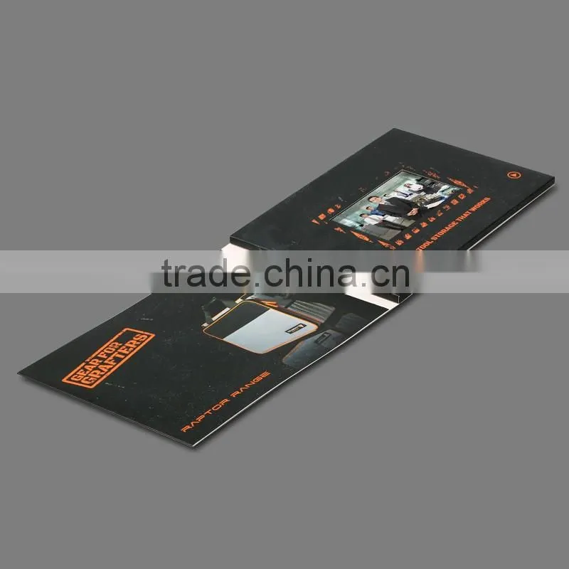 2016 Creative TFT LCD Video Greeting Card, Promotional Video Brochure Card