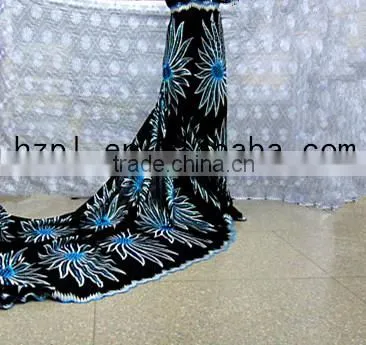 african voile sequins lace fabric (PL2047)