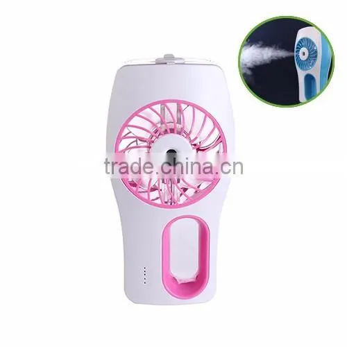 Wholesale Mini USB Electric Fan, 2016 Portable Water Mist Battery Fan