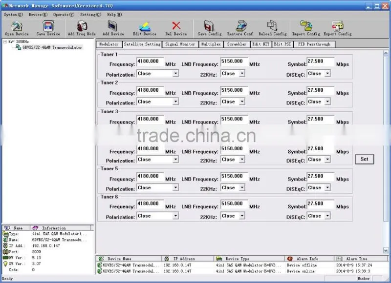 SC-4115 DVB-S to DVB-C MUX Scrambler Transmodulator/tuner-qam