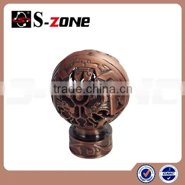 hot sale brass curtain finial