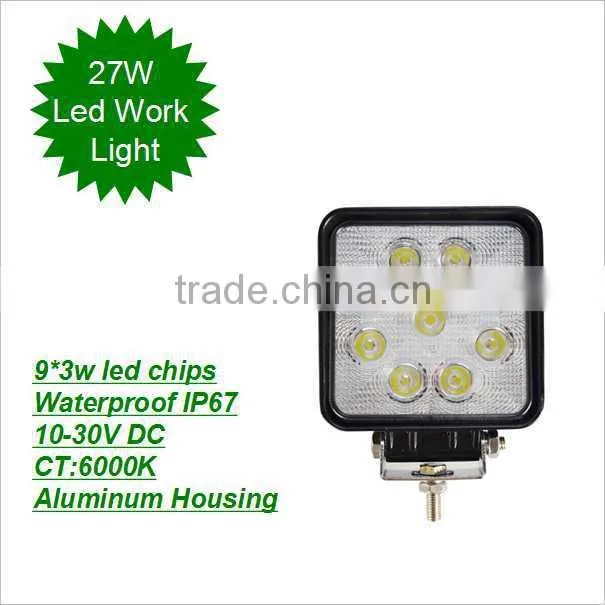Led high power 15w, 18w, 24w, 27w, 48w automotive led work light