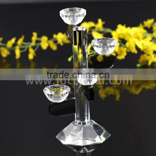 Decoration Crystal Candlesticks Tall Black Crystal Candlesticks