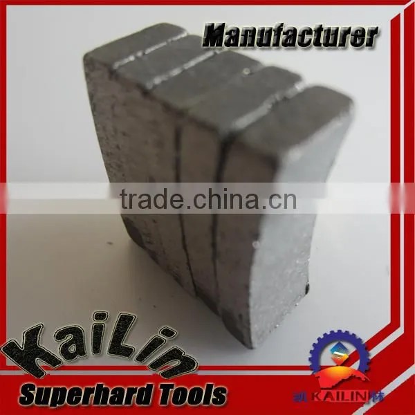 Concrete core bit segment, core bit segment, diamond core bit segment