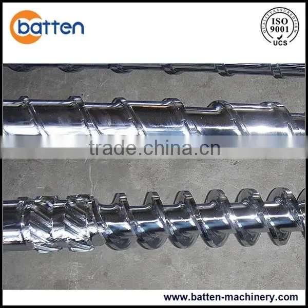 EPS foam recycling and pelletizing plastic extruder screw and barrel