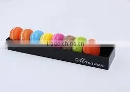 attractive design clear acrylic macaron display trays manufacturer for bakery room